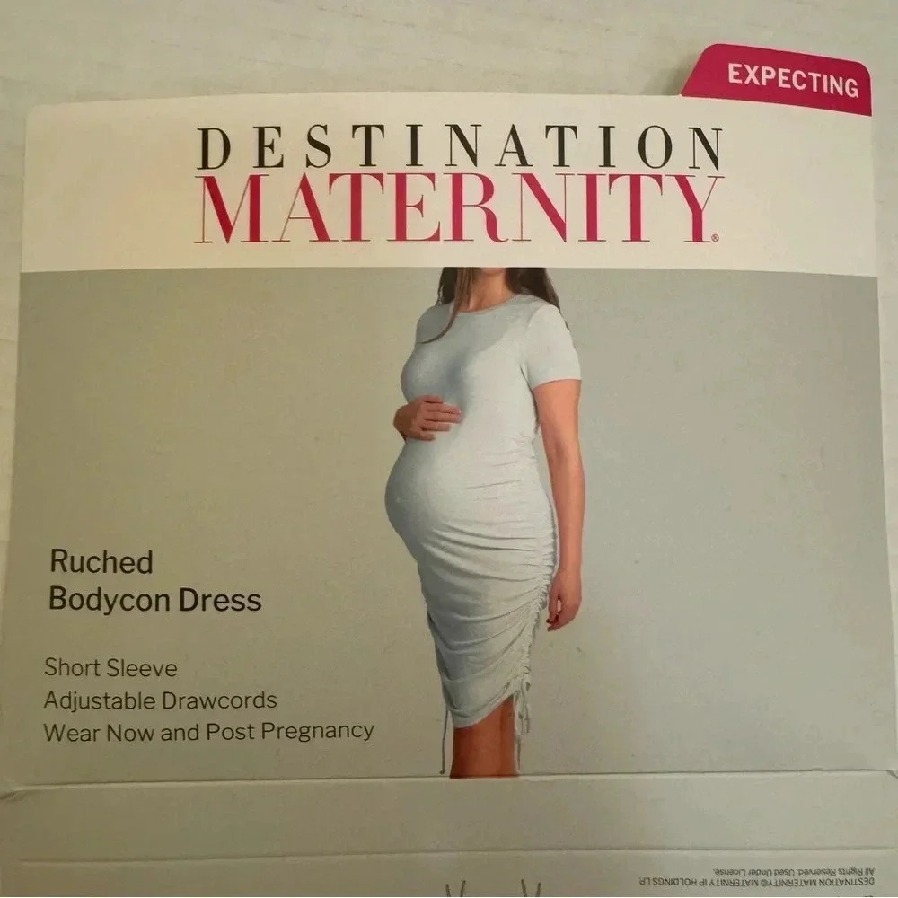 Destination Maternity Ruched Bodycon Dress
